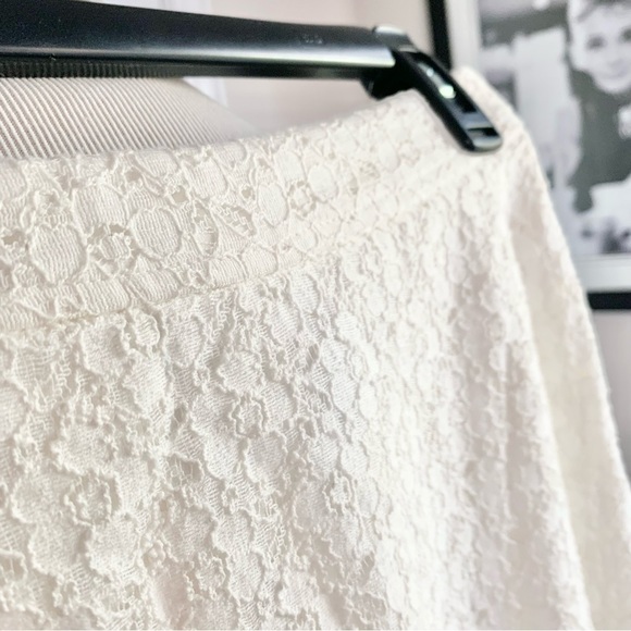 L’amour by Nanette Lenore White Lace Circle Skirt - Picture 7 of 12
